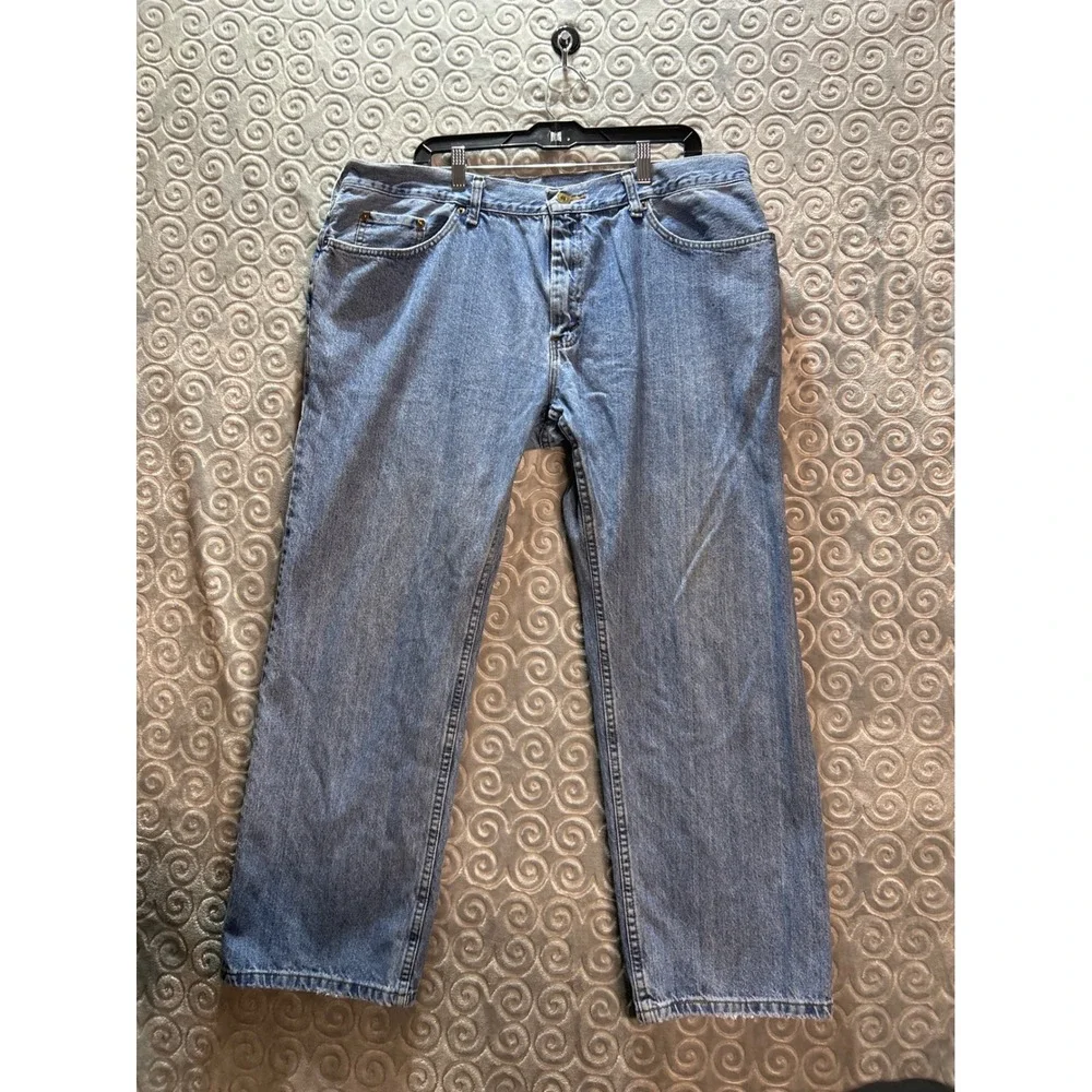 UBX Jeans Mens 40/30 Regular Fit Blue Denim Straight‎ Leg Casual Pants